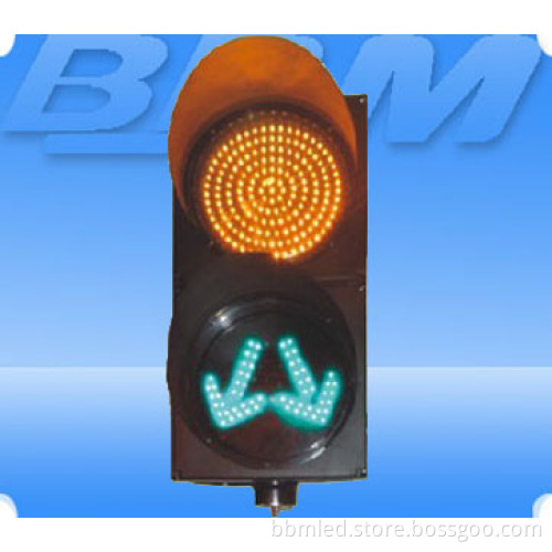 300mm (12") Yellow Flash & Separate Way LED Traffic Light (SG300-Y+FD300-2)